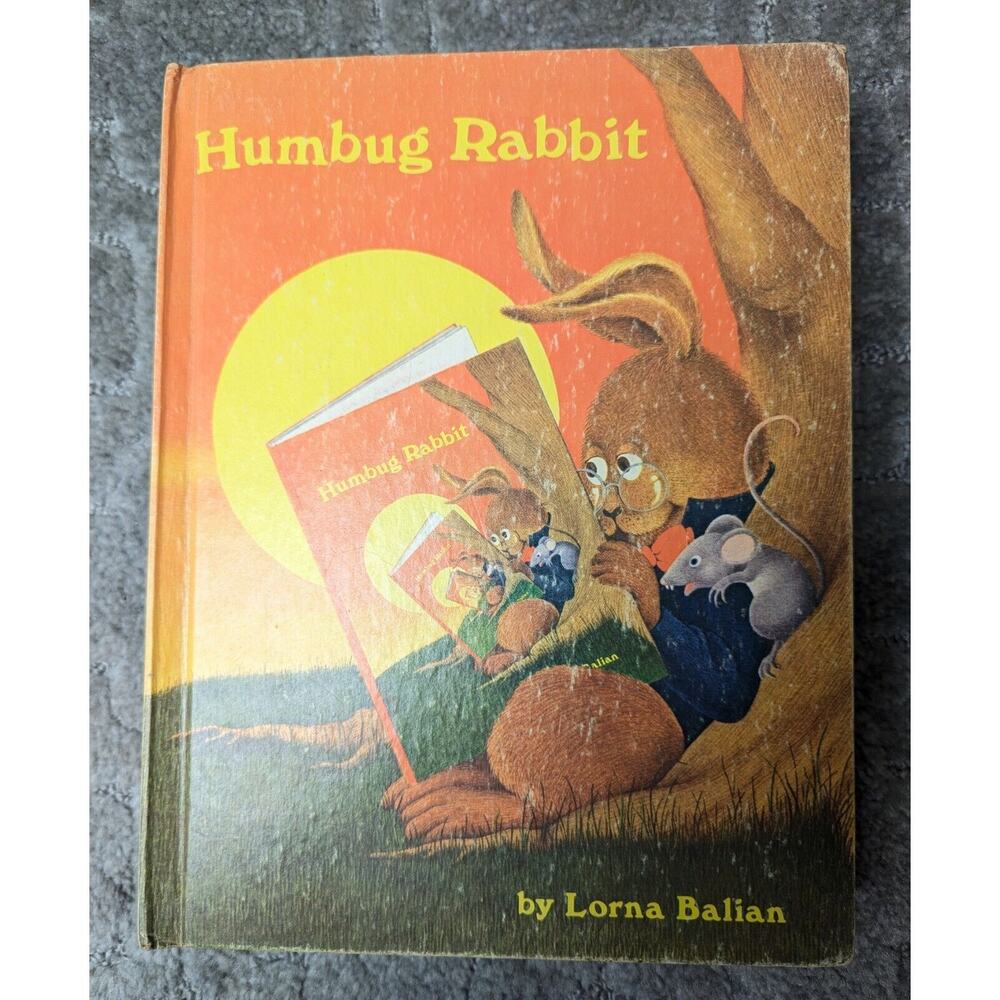 Humbug Rabbit by Lorna Balian (1974, Hardcover) vtg childrens book ex-library